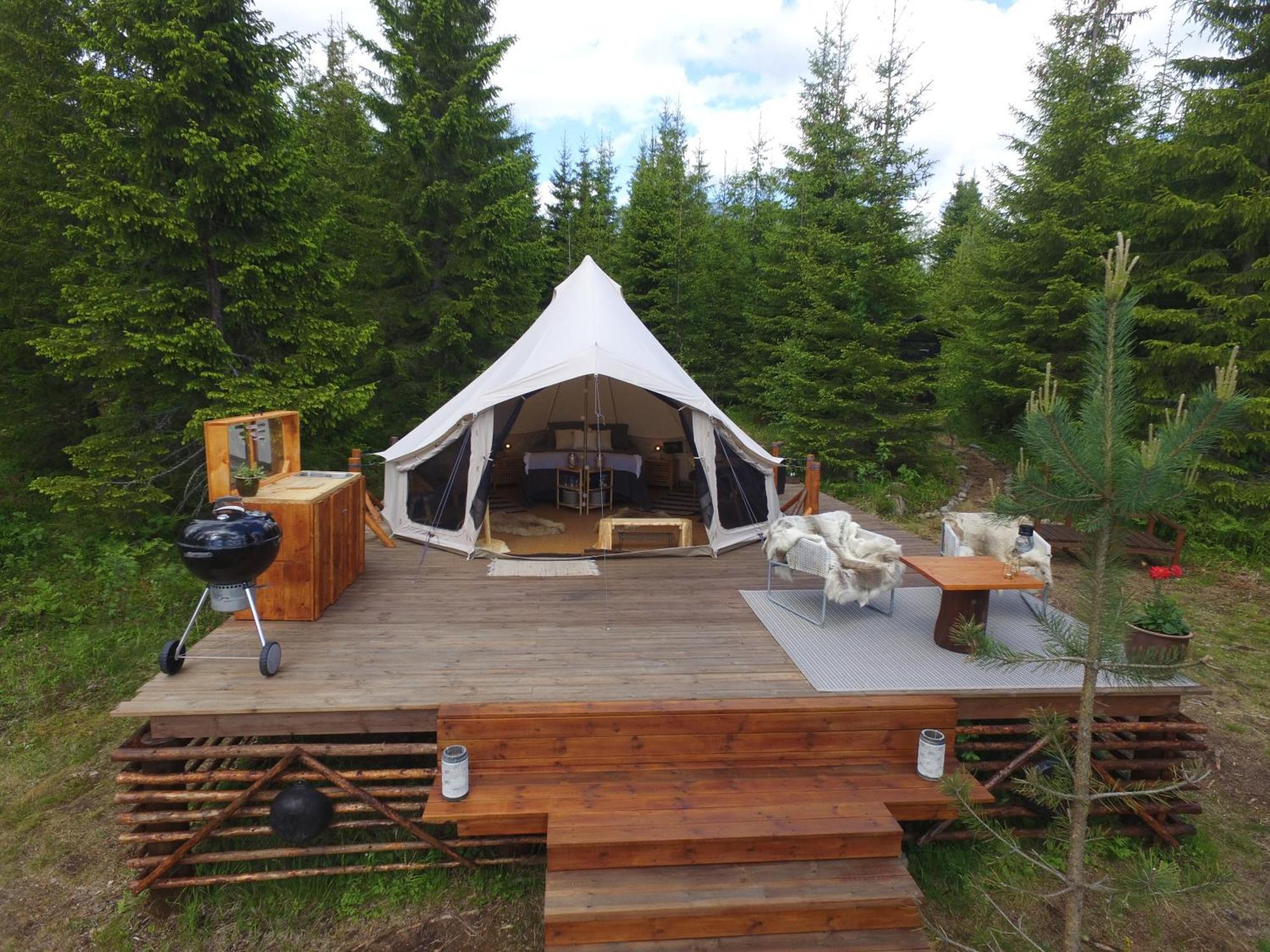 Glamping Tent With Amazing View In The Forest Torsby Exterior foto