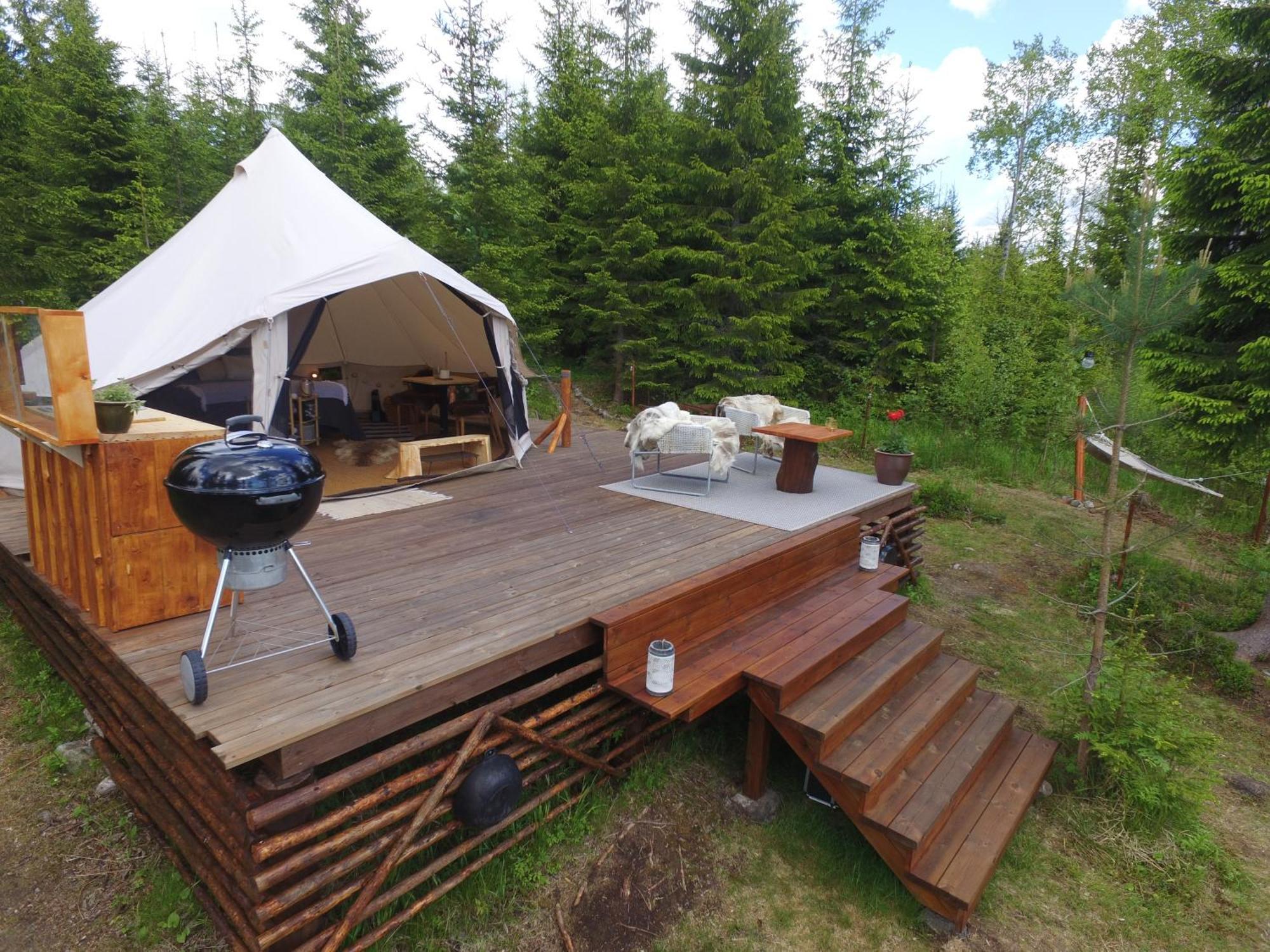 Glamping Tent With Amazing View In The Forest Torsby Exterior foto